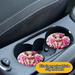 This adorable highland cow ceramic car coaster set fits in most vehicle cup holders. Please measure to verify perfect fit prior to ordering